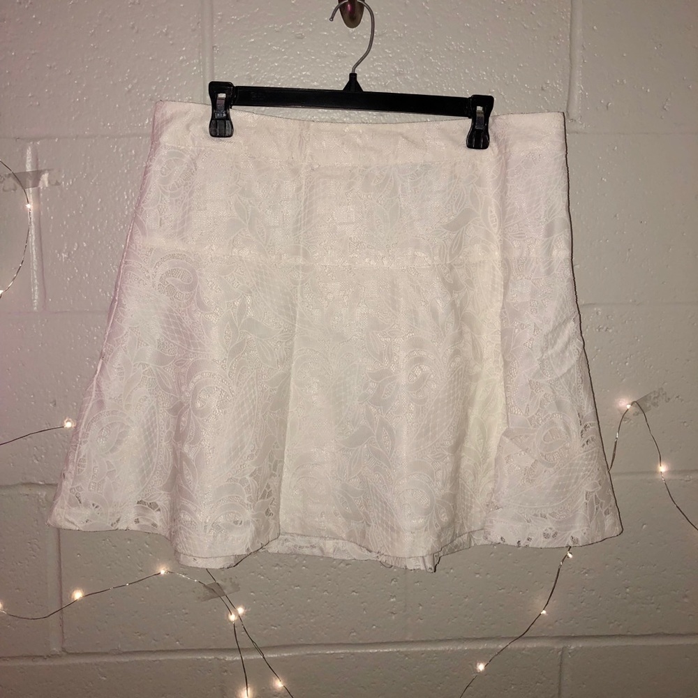 White Lace Skirt